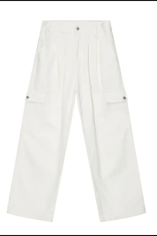 Wide Leg Jeans with Pockets