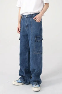 Wide Leg Jeans with Pockets