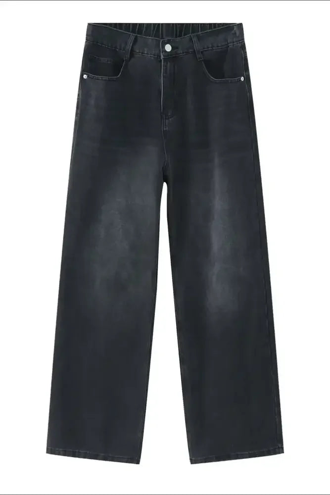 Wide Leg Jeans with Pockets