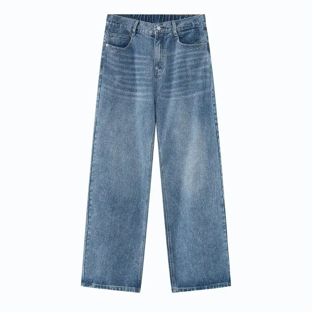 Wide Leg Jeans with Pockets