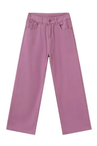 Wide Leg Jeans with Pockets