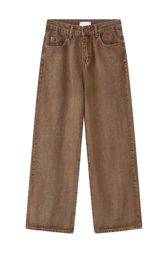 Wide Leg Jeans with Pockets