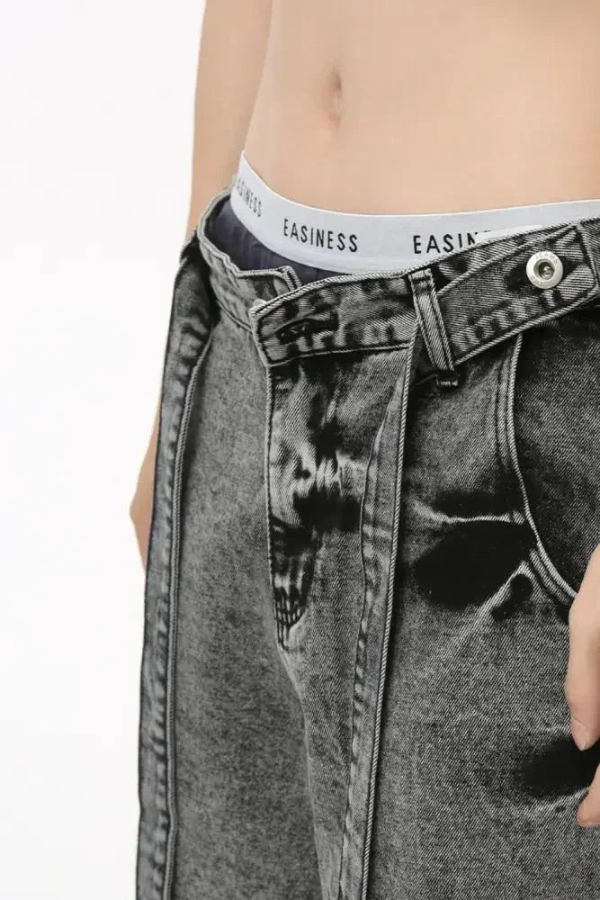 Wide Leg Jeans with Pockets - Update AvenueTrendsi100400372704710100400372704710Wide Leg Jeans with PocketsMedium