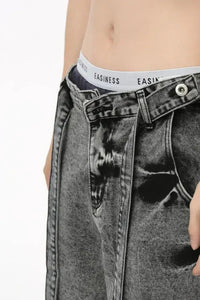 Wide Leg Jeans with Pockets - Update AvenueTrendsi100400372704710100400372704710Wide Leg Jeans with PocketsMedium