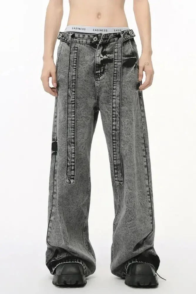 Wide Leg Jeans with Pockets - Update AvenueTrendsi100400372704710100400372704710Wide Leg Jeans with PocketsMedium