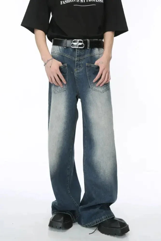 Wide Leg Jeans with Pockets - Update AvenueTrendsi100400427989789100400427989789Wide Leg Jeans with PocketsMedium