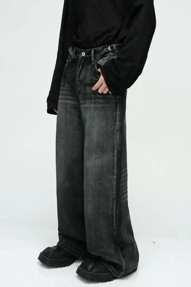 Wide Leg Jeans with Pockets - Update AvenueTrendsi100400505588826100400505588826Wide Leg Jeans with PocketsDark