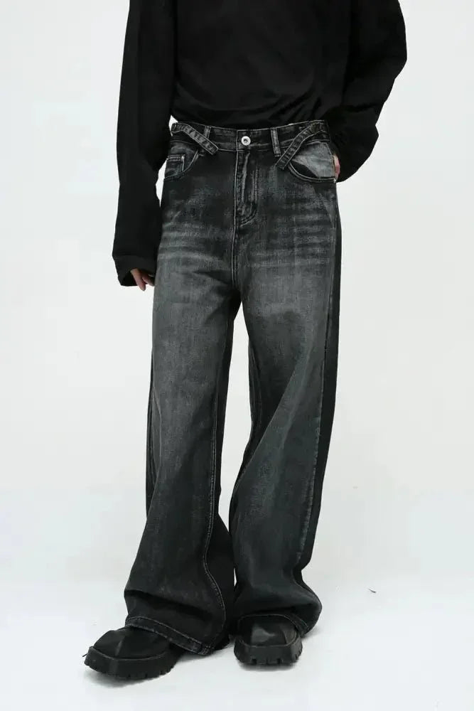 Wide Leg Jeans with Pockets - Update AvenueTrendsi100400505588826100400505588826Wide Leg Jeans with PocketsDark
