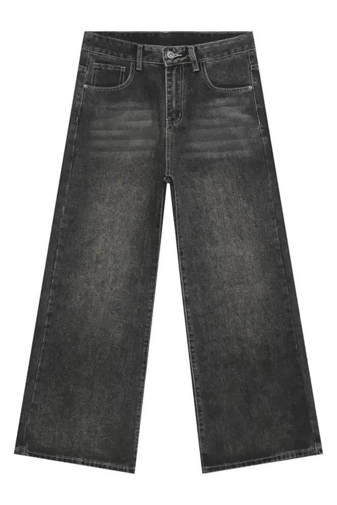 Wide Leg Men's Jeans with Pockets
