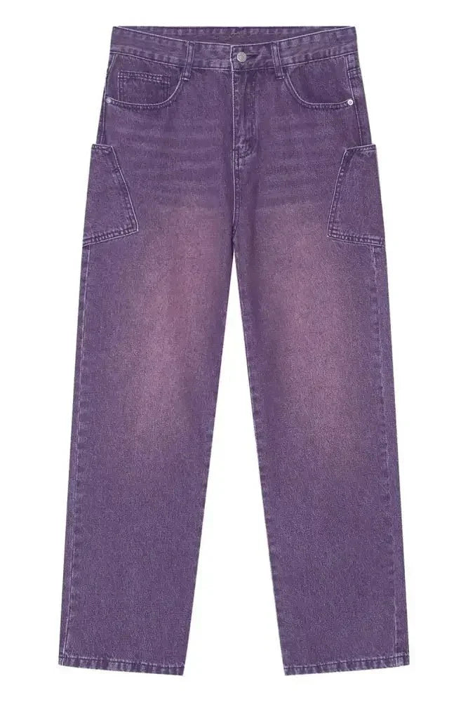 Wide Leg Men's Jeans with Pockets - Update AvenueTrendsi100400851430665100400851430665Wide Leg Men's Jeans with PocketsMauve