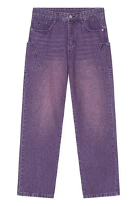Wide Leg Men's Jeans with Pockets - Update AvenueTrendsi100400851430665100400851430665Wide Leg Men's Jeans with PocketsMauve
