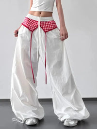 Wide Leg Pants with Checkered Detail - Update AvenueTrendsi1001003236815211001003236815210c161d04 - b23e - 491c - bdd7 - 9ea5dc688817 - Max - OriginWhite