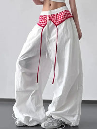 Wide Leg Pants with Checkered Detail - Update AvenueTrendsi1001003236815211001003236815212c1570fe - 0632 - 4b3f - 8e44 - 249f6e3526fa - Max - OriginWhite