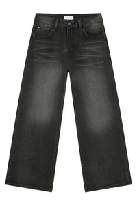 Wide Leg Pocketed Jeans - Update AvenueTrendsi100400204714361100400204714361Wide Leg Pocketed JeansDark