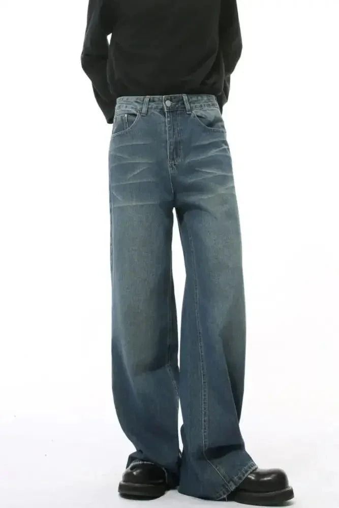 Wide Leg Pocketed Jeans - Update AvenueTrendsi100400204714361100400204714361Wide Leg Pocketed JeansDark