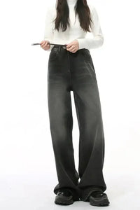 Wide Leg Pocketed Jeans - Update AvenueTrendsi100400204714361100400204714361Wide Leg Pocketed JeansDark
