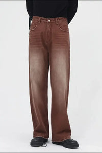 Wide Straight Jeans with Pockets
