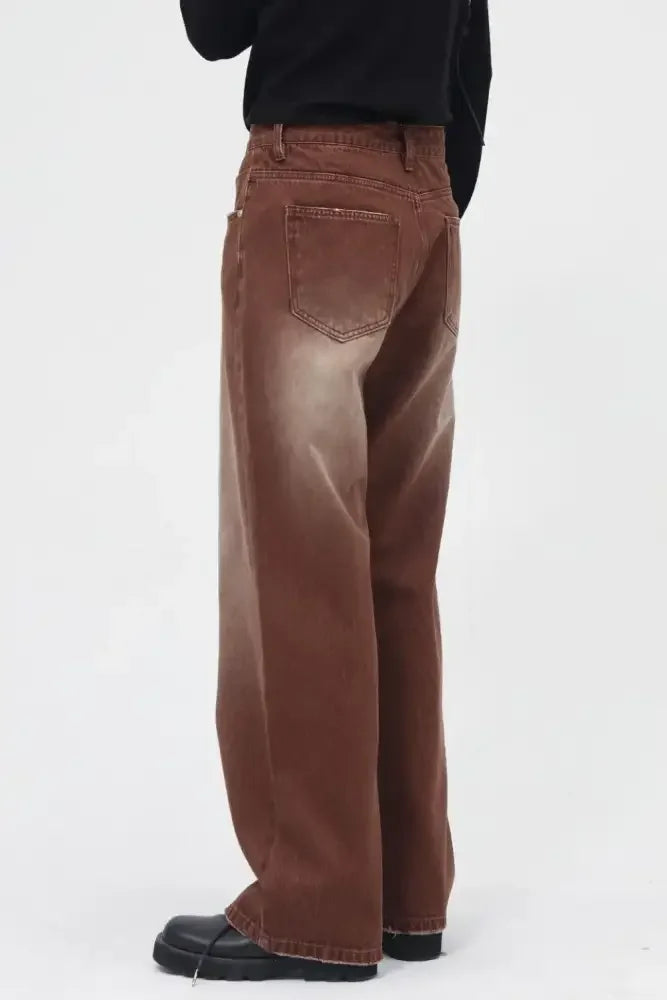 Wide Straight Jeans with Pockets
