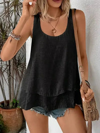 Wide Strap Layered Tank - Update AvenueTanks & CamisTrendsi100100978720304100100978720304f2d960b8 - fa11 - 4c51 - a49b - bf45040c843a - Max - OriginBlack