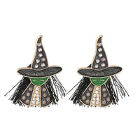Witch Rhinestone Alloy Earrings - Update AvenueHalloweenTrendsi1013006657801821013006657801829de485c52f3348f78f704b917541925c - MaxBlack