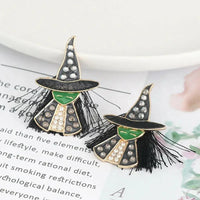 Witch Rhinestone Alloy Earrings - Update AvenueHalloweenTrendsi10130066578018210130066578018236ddc33c6e1449ef85a70c537facfdf4 - MaxBlack