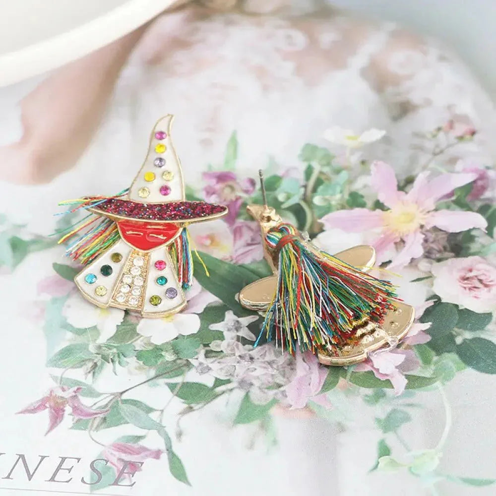 Witch Rhinestone Alloy Earrings - Update AvenueHalloweenTrendsi101300665787654101300665787654c8696fccb5dd48c0bea7f6b93e4319b9 - MaxMulticolor