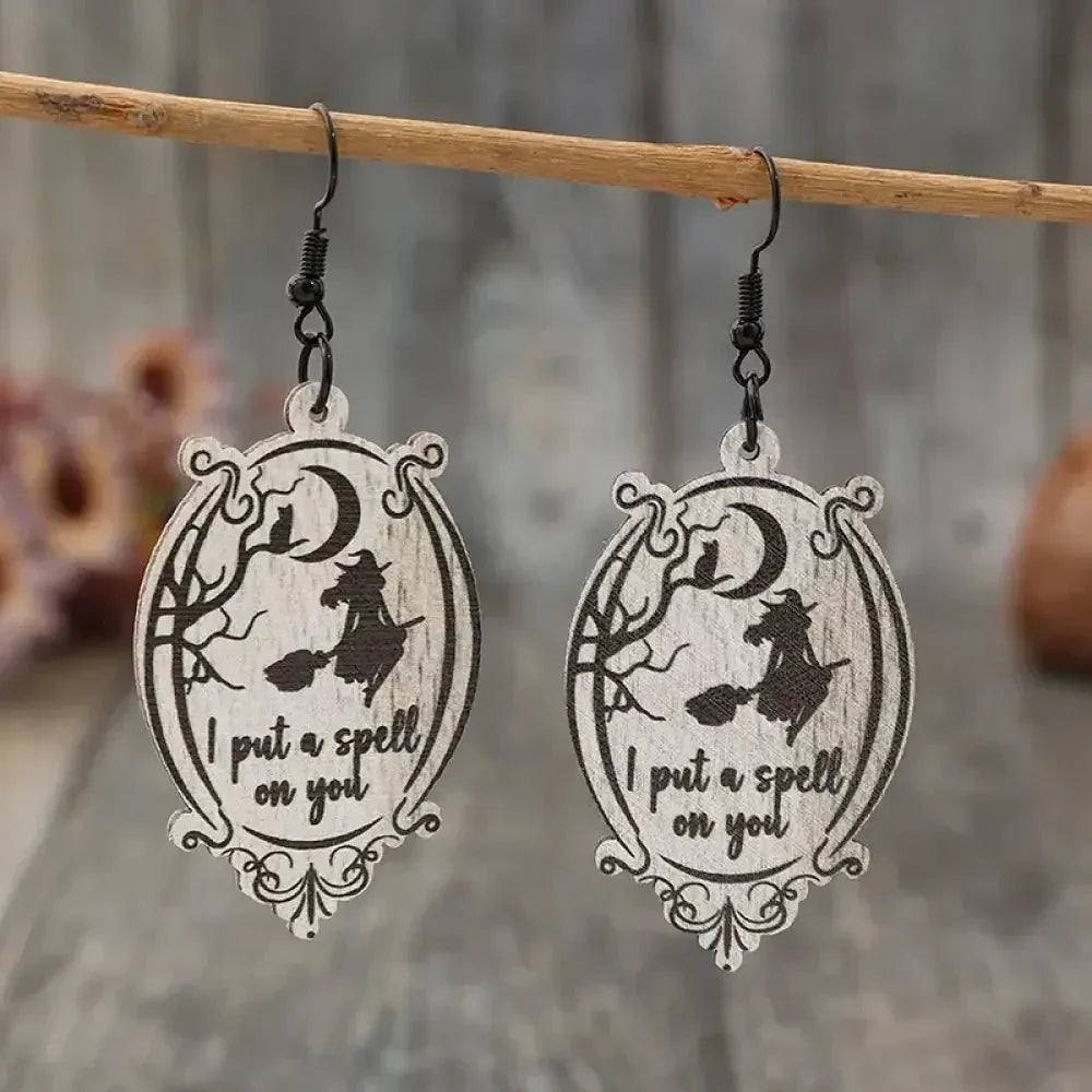 Witch Wooden Dangle Earrings - Update AvenueHalloweenTrendsi10050091543130210050091543130256c2e8d3 - 153e - 4eac - 97e4 - 7e6802cc49f7 - MaxBlack