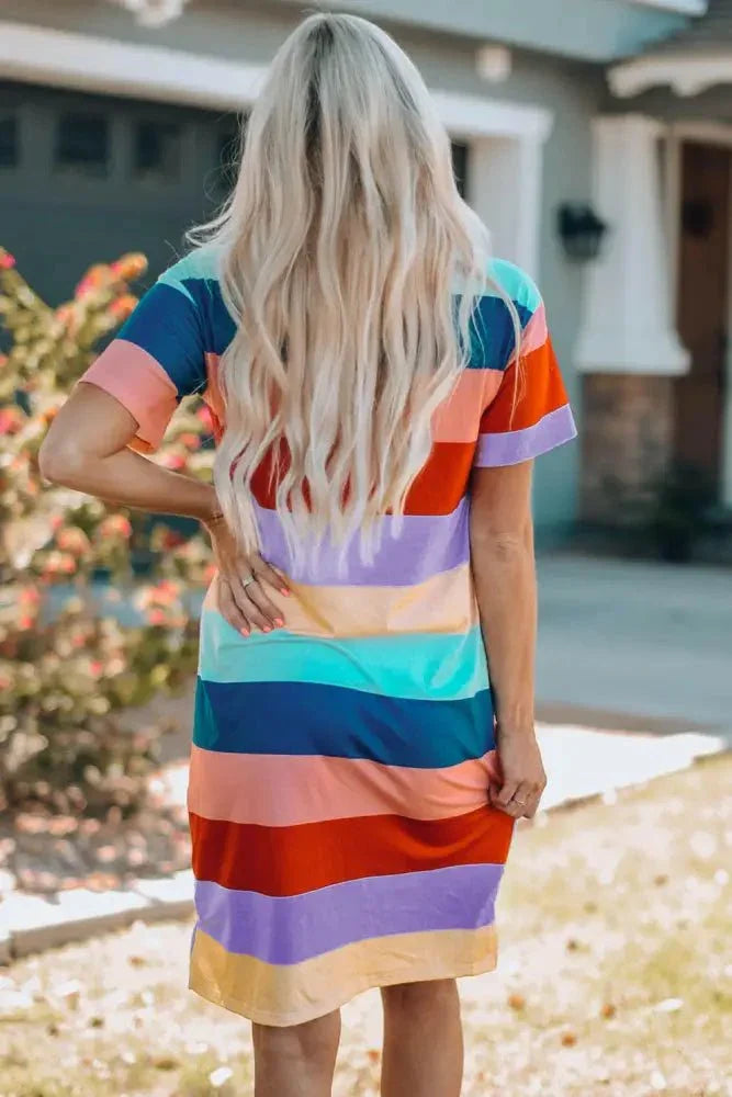 Women Color Block Side Slit Mini Dress - Update AvenueKidsTrendsi100900133571109100900133571109572e0457cb10402ba75572c64fa23033 - MaxMulti