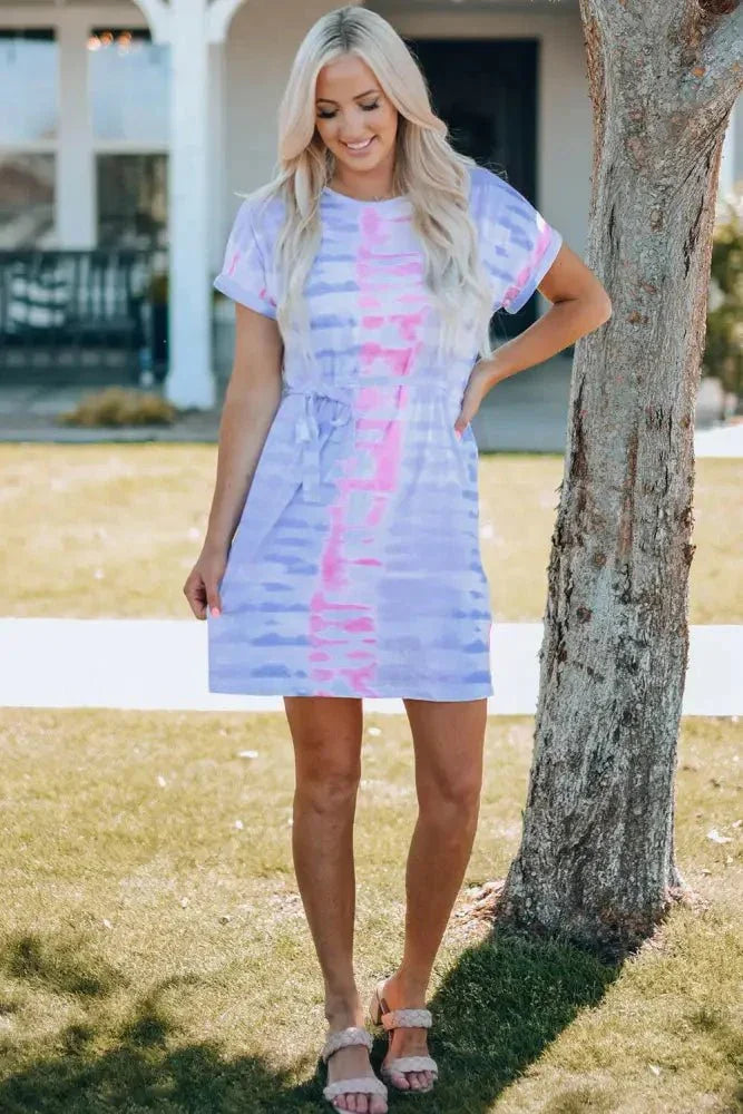 Women Tie - Dye Belted T-Shirt Dress - Update AvenueKidsTrendsi100900104546010100900104546010e00c276b0d1445e58e45d9bea4d56592 - MaxMulti