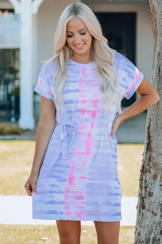 Women Tie - Dye Belted T-Shirt Dress - Update AvenueKidsTrendsi100900104546010100900104546010d1b9bed8120946688e1d7428eaddfbc9 - MaxMulti