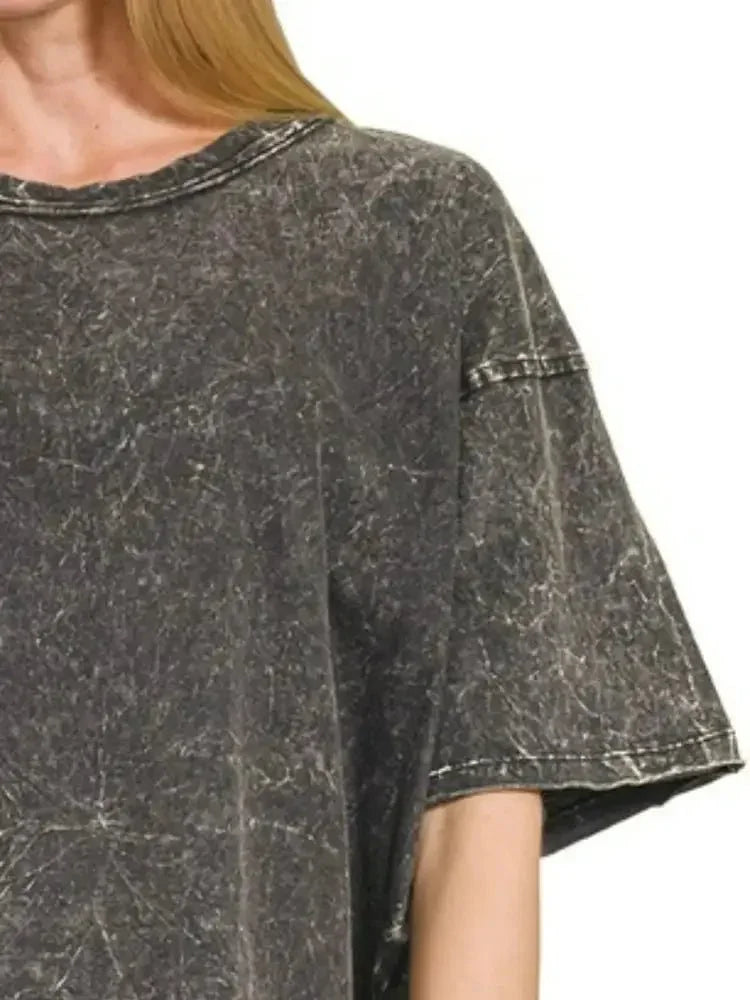 Zenana Acid Crinkle - Washed Oversized T-Shirt - Update AvenueT-ShirtsTrendsi100100875941062100100875941062ecb4174a - c987 - 40a0 - 9585 - c24411a70f7e - Max - OriginASH BLACK