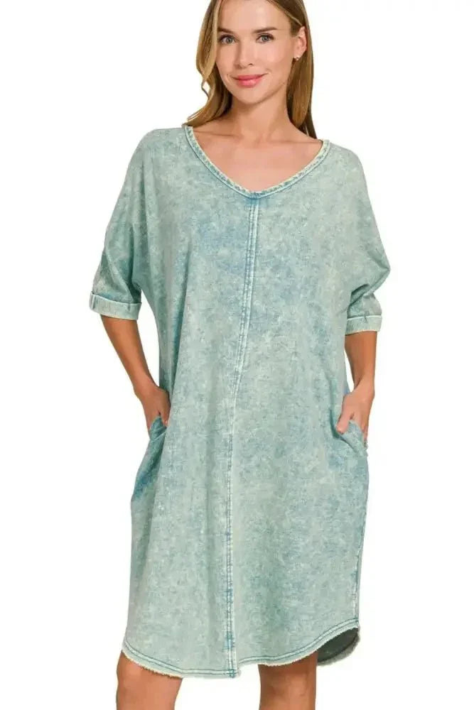 Zenana Acid - washed French Terry Tee Shirts Dress - Update AvenueDaily EssentialsTrendsi100100575341672100100575341672c39a8f86 - 421c - 4025 - ac9b - e3722279dcfa - Max - OriginASH BLUE