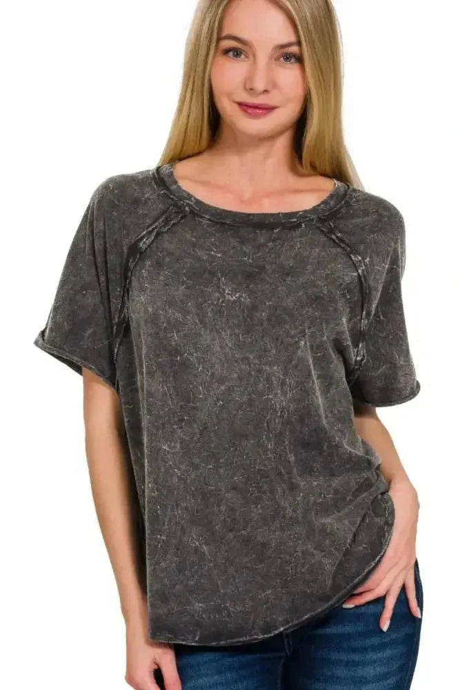 Zenana Back Patch Crinkle Washed Raglan Sleeve T-Shirts - Update AvenueT-ShirtsTrendsi1001008644916391001008644916399103169d - b27c - 43a7 - a811 - 2eaab8f38a62 - Max - OriginASH BLACK