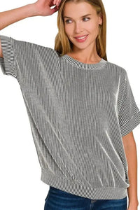 Zenana Corded Rib Short Sleeve T-Shirt - Update AvenueT-ShirtsTrendsi100100483721134100100483721134373c902d - 3860 - 4fd5 - 9867 - 66a1d5805b6d - Max - OriginBLACK