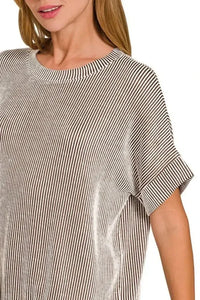 Zenana Corded Rib Short Sleeve T-Shirt - Update AvenueT-ShirtsTrendsi100100835381943100100835381943a303131d - e4c0 - 46c1 - 926c - 03bcf1276b86 - Max - OriginBROWN
