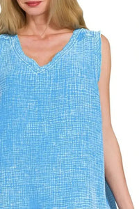 Zenana Double Gauze Raw Edge Acid Washed Tank - Update AvenueTanks & CamisTrendsi100100349381458100100349381458194d867c - 9b7e - 47ba - a142 - 3de916bf3527 - Max - OriginDEEP SKY