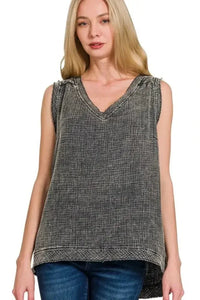 Zenana Double Gauze Raw Edge Acid Washed Tank - Update AvenueTrendsi10010068473198310010068473198390e7ff33 - 136a - 4823 - 9d7a - 7ef547f9a46b - Max - OriginASH BLACK