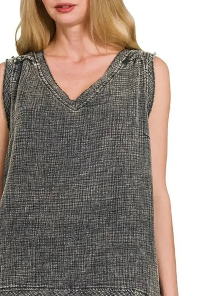 Zenana Double Gauze Raw Edge Acid Washed Tank - Update AvenueTrendsi100100684731983100100684731983cc339073 - ba66 - 405b - a640 - 7610e21fb706 - Max - OriginASH BLACK