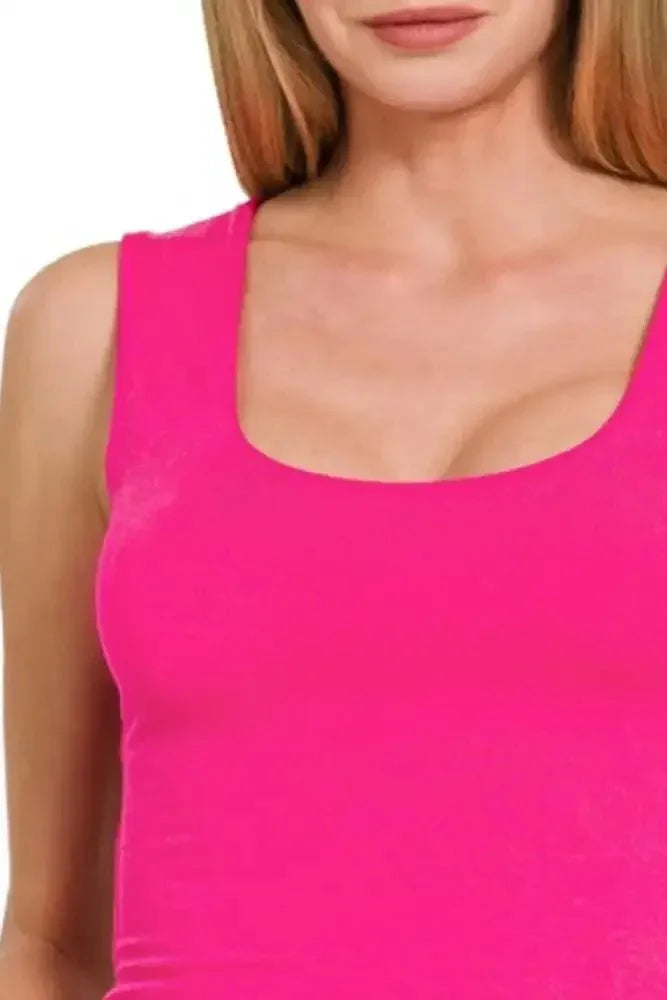 Zenana Double Layered Cropped Tank Top - Update AvenueTrendsi10010061046168210010061046168250b3c607 - 778d - 4103 - bf6d - 90c550b7024f - Max - OriginHOT PINK