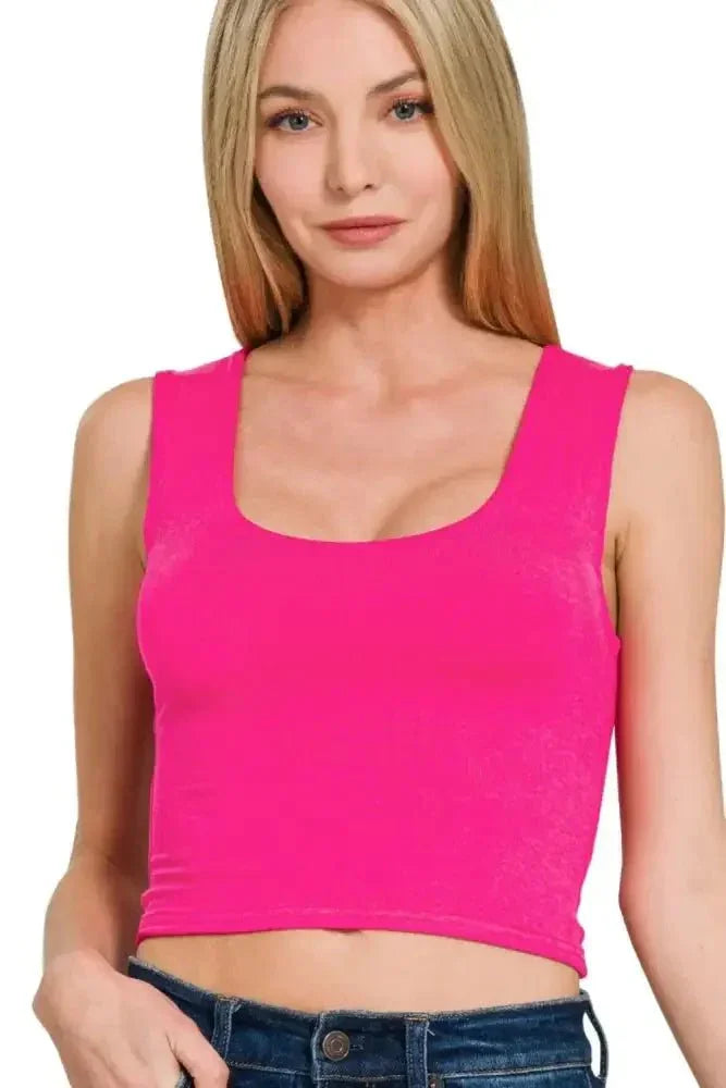 Zenana Double Layered Cropped Tank Top - Update AvenueTrendsi10010061046168210010061046168275f81cee - ac56 - 4be1 - aeda - 15a74e7a7ee7 - Max - OriginHOT PINK
