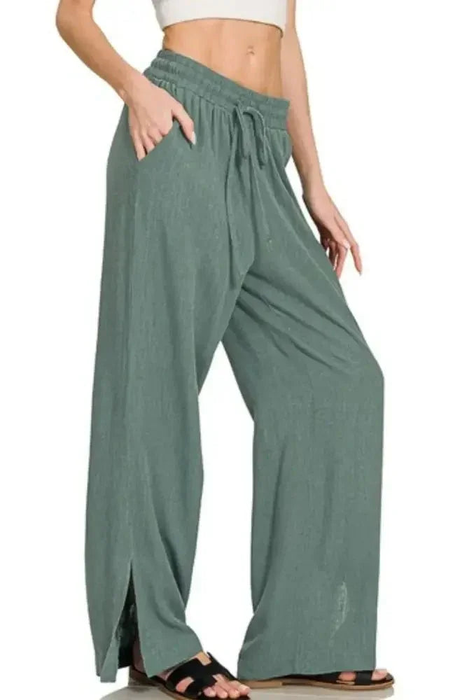 Zenana Linen Drawstring Pants - Update AvenueDaily EssentialsTrendsi100100592691102100100592691102f418f5f7 - f01c - 41d4 - bc42 - fbeb3ce10286 - Max - OriginASH JADE
