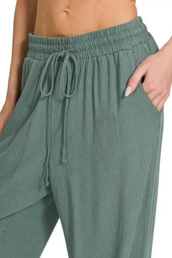 Zenana Linen Drawstring Pants - Update AvenueDaily EssentialsTrendsi100100592691102100100592691102d267b6db - 085f - 4936 - b2df - f5cec9dbe7bd - Max - OriginASH JADE