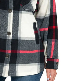 Zenana Oversized Plaid Fleece Shacket - Update AvenueTrendsi100100491181558100100491181558326178d2 - 8b10 - 4712 - a409 - 740447493d8a - Max - OriginBLACK