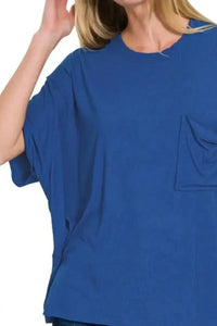 Zenana Oversized Ribbed Round Neck Short Sleeve Tee - Update AvenueT-ShirtsTrendsi100100067641906100100067641906c815437f - d1b8 - 4f75 - 80b8 - 84894f06d499 - Max - OriginLT NAVY
