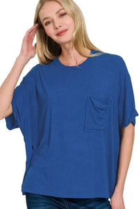 Zenana Oversized Ribbed Round Neck Short Sleeve Tee - Update AvenueT-ShirtsTrendsi1001000676419061001000676419060523ec99 - ec60 - 40fe - a45f - 181ec52ce284 - Max - OriginLT NAVY
