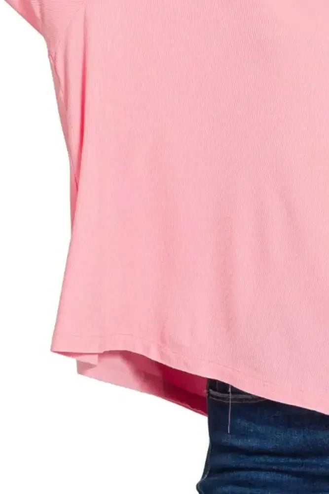 Zenana Oversized Ribbed Round Neck Short Sleeve Tee - Update AvenueT-ShirtsTrendsi100100160681305100100160681305d9e39096 - c398 - 4cb7 - bd9c - 0b9832031804 - Max - OriginDK PINK