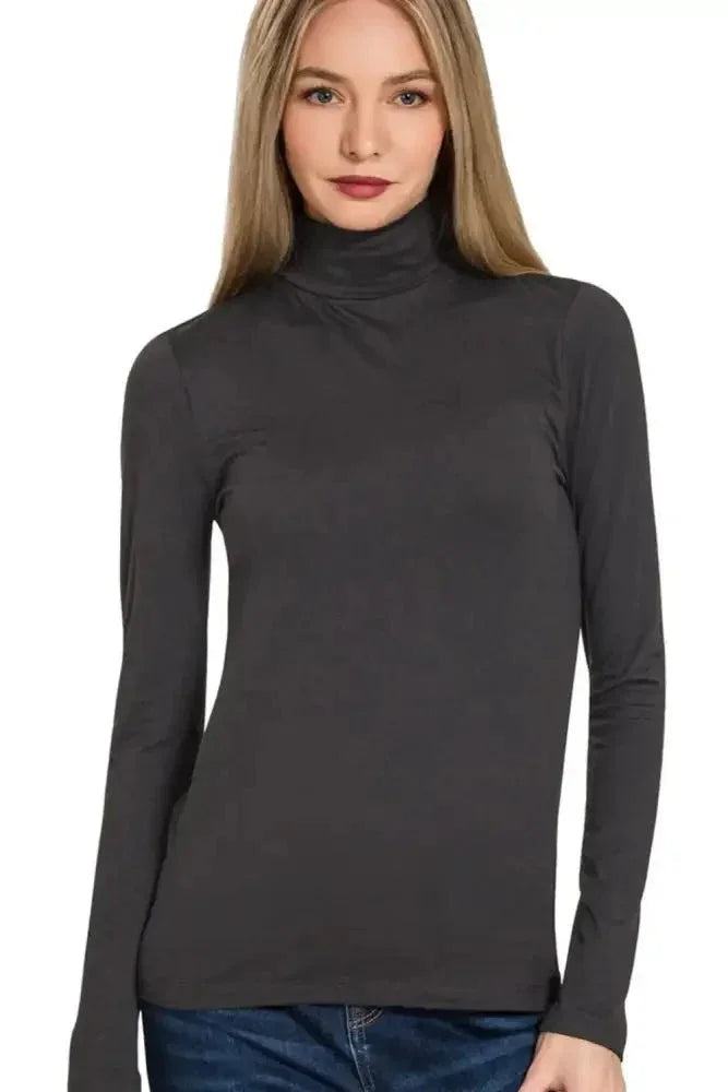 Zenana Premium Microfiber Mock Neck Top - Update AvenueT-ShirtsTrendsi100100727021473100100727021473d05b3d09 - 4578 - 4ae6 - 970e - 626597a1395b - Max - OriginBLACK
