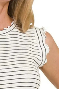 Zenana Ribbed Ruffle Trim Sleeveless Stripe Top - Update AvenueTrendsi1001009423919691001009423919692307d61f - a15e - 4bca - 85e3 - 334a6b5fa16e - Max - OriginWHITE/BLACK