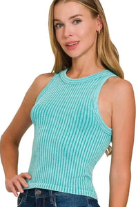 Zenana Ribbed Washed Seamless Tank Top - Update AvenueTanks & CamisTrendsi10010062171133910010062171133962e3b22f - 3d34 - 4dfe - 802c - 8d863e596d92 - Max - OriginLT TEAL
