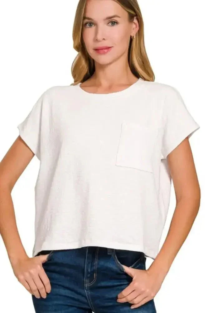 Zenana Round Neck Short Sleeve T-Shirt - Update AvenueT-ShirtsTrendsi1001001658611491001001658611494735cf17 - 73f8 - 4de8 - b52c - 666468512e1f - Max - OriginOFF WHITE